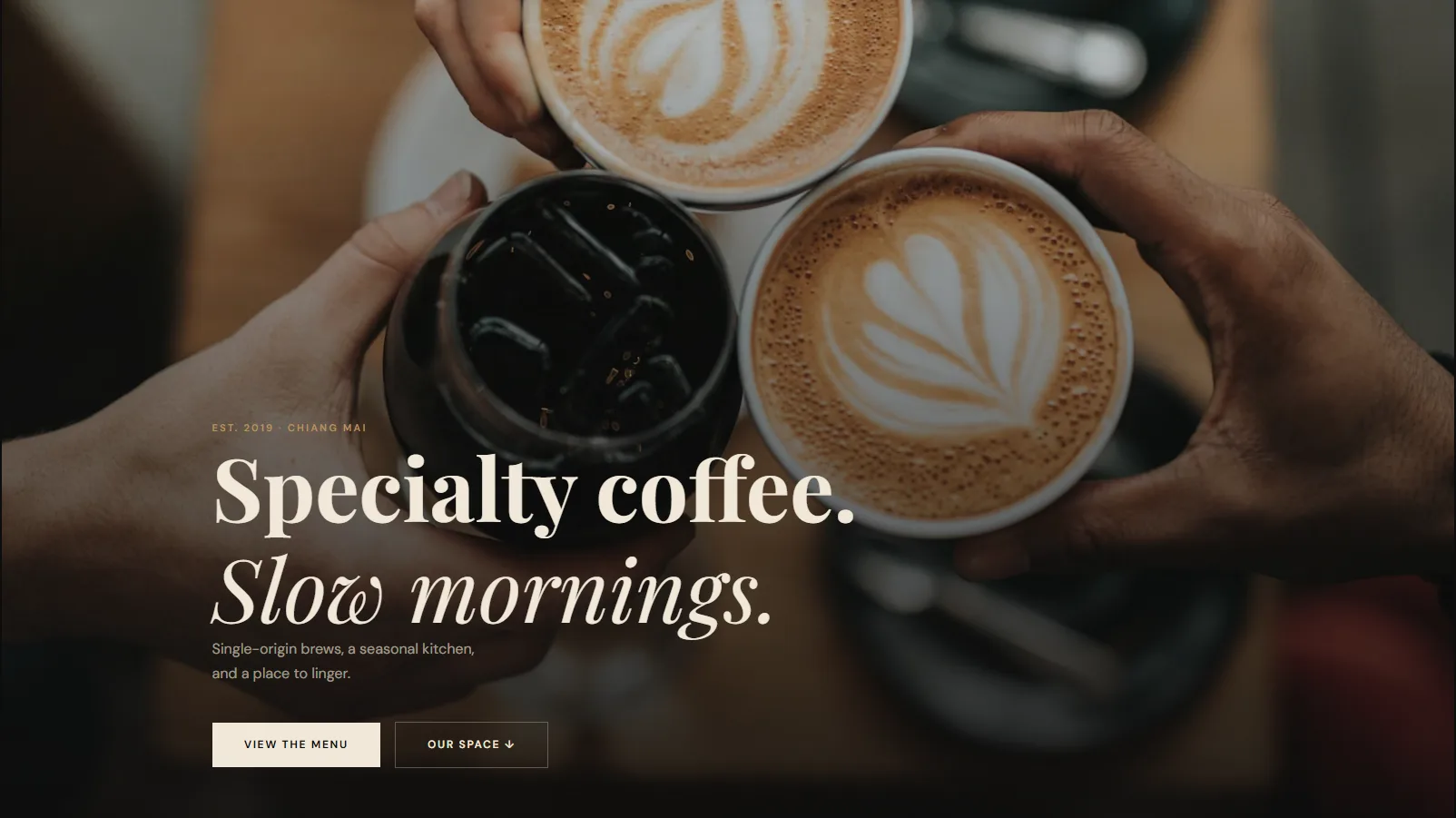TERROIR Café website screenshot