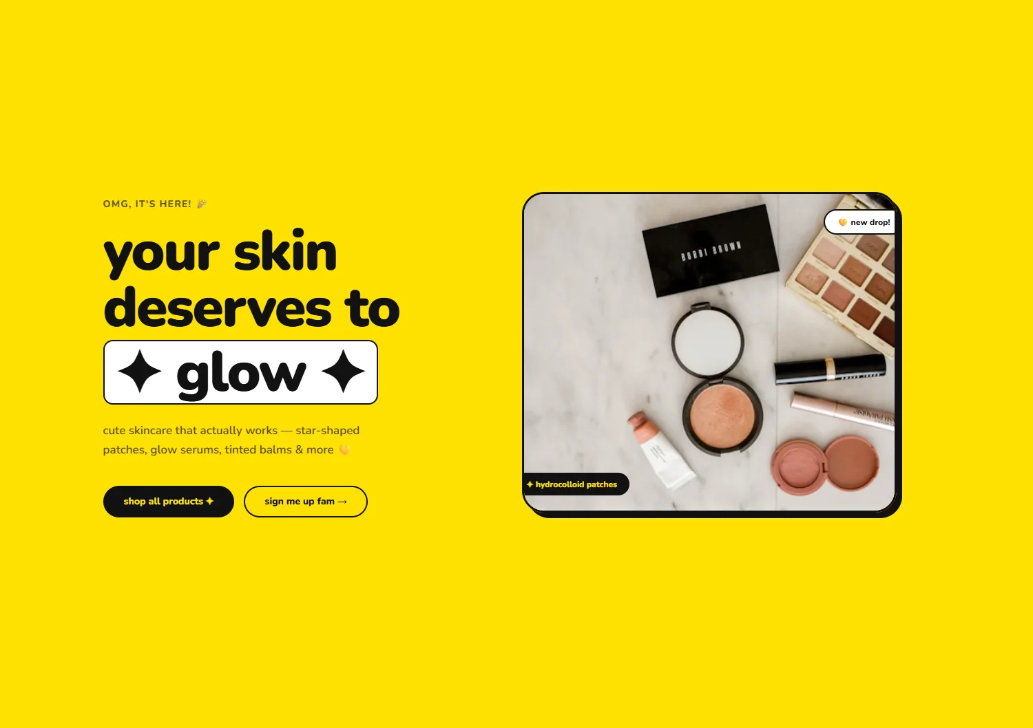 GLOSTAR website screenshot